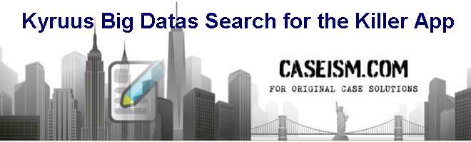 Kyruus Big Datas Search for the Killer App Case Solution and Analysis